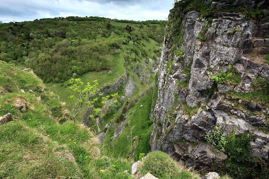 Limestone Cliffs Of Cheddar Gorge Photograph by Dave Porter Peterborough Uk