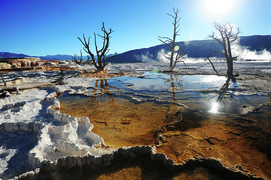 Limestone Pool In Hot Spring Photograph by Piriya Photography