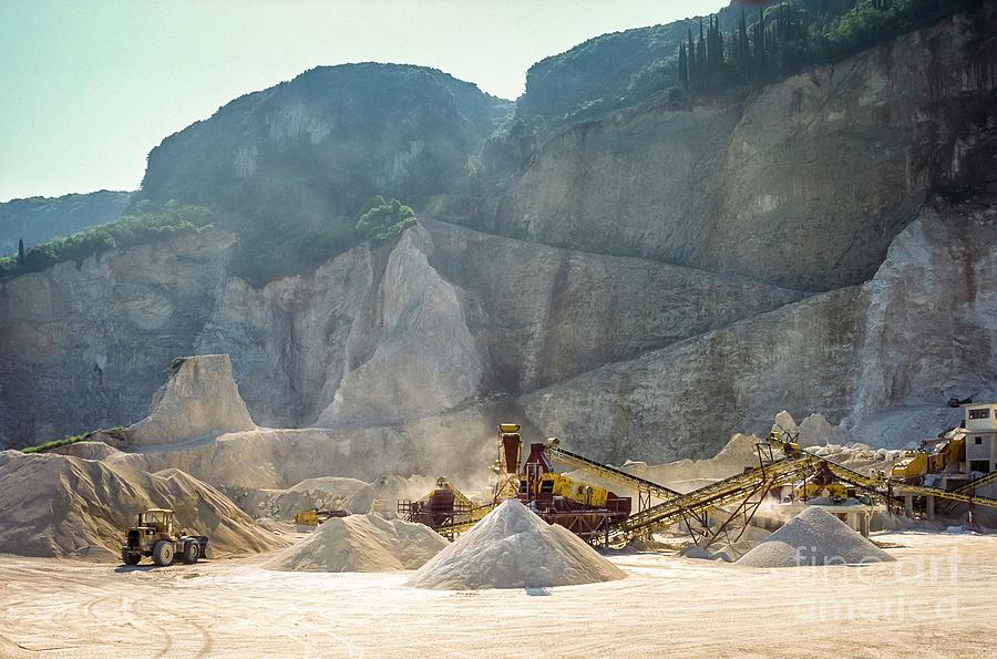 Limestone Quarry Corfu Photograph by Martyn F. Chillmaid/science Photo Library