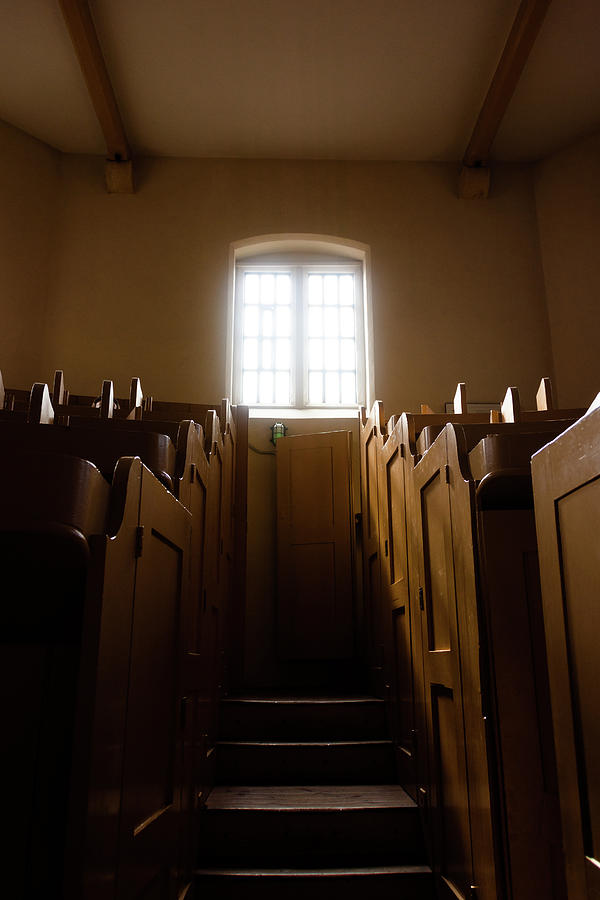 Lincoln Castle Prison Chapel Window Photograph by Scott Lyons