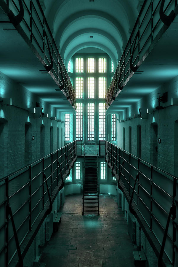 Lincoln Castle Prison In Blue Digital Art by Scott Lyons