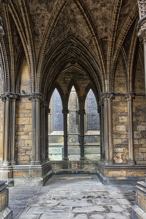 Lincoln Cathedral Gothic Archways Photograph by Scott Lyons