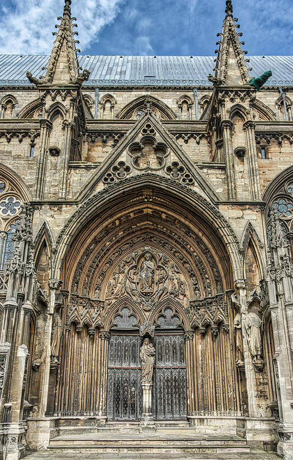 Lincoln Cathedral Side Entrance Photograph by Scott Lyons