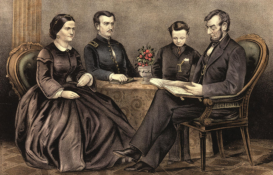Abraham Lincoln Photograph - Lincoln Family Portrait, 1867 by Science Source