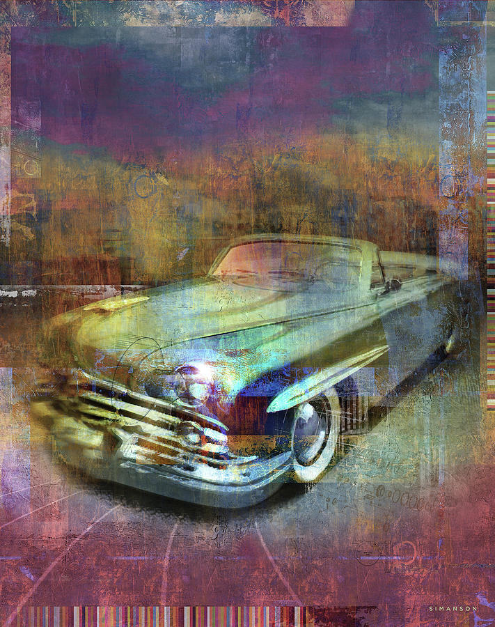 Car Mixed Media - Lincoln by Greg Simanson