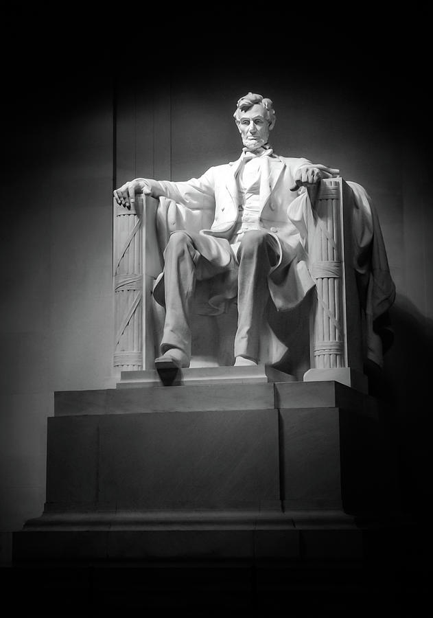 Lincoln In Black and White Photograph by Greg and Chrystal Mimbs