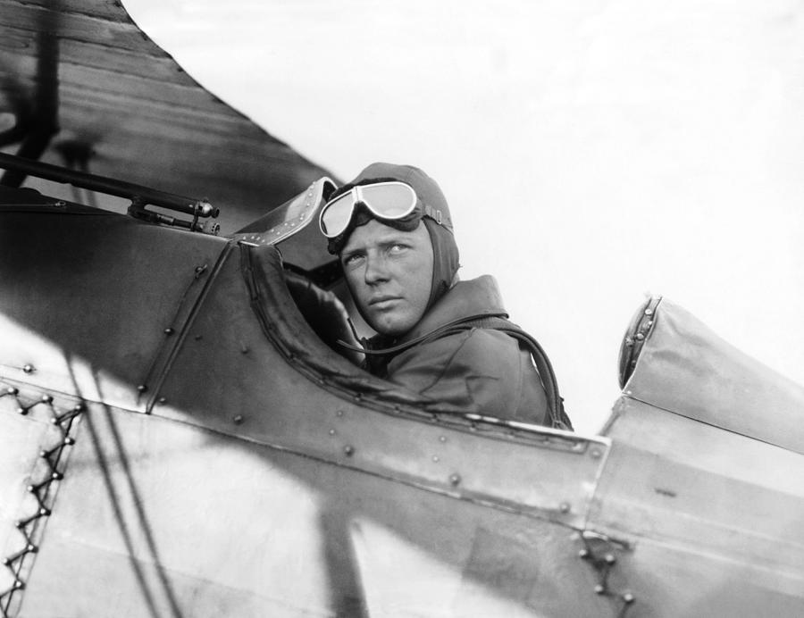 Lindbergh In His Plane Around 1927 Photograph by Keystone-france