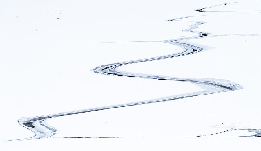 Lines On The Ice Photograph by Miquel Angel Arts Illana