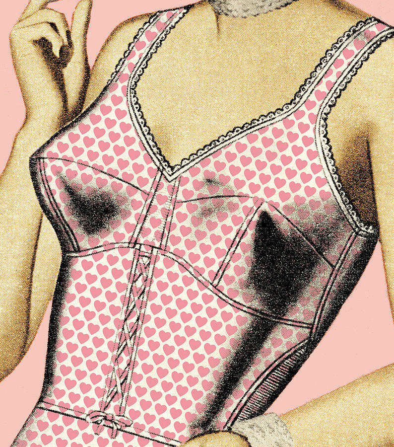 Vintage Drawing - Lingerie by CSA Images