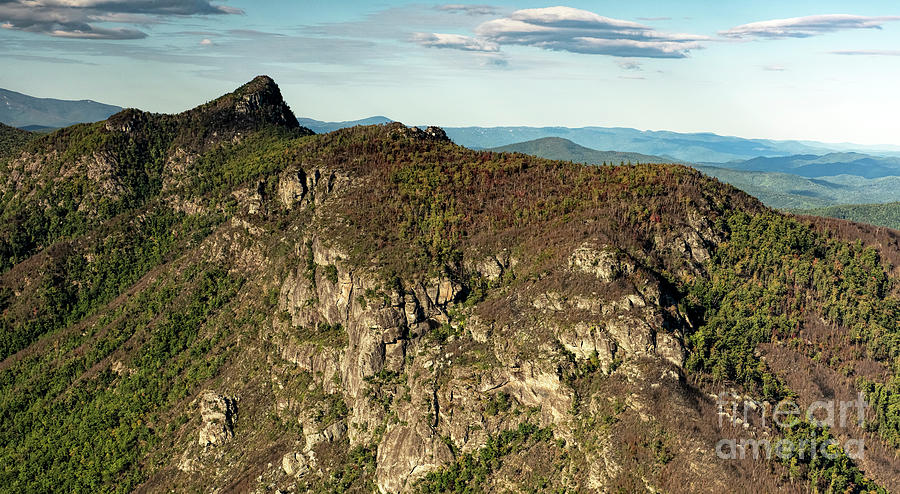 Linville Gorge Wilderness Aerial Photograph by David Oppenheimer
