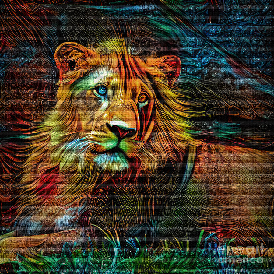 Lion Art By Kaye Menner Photograph