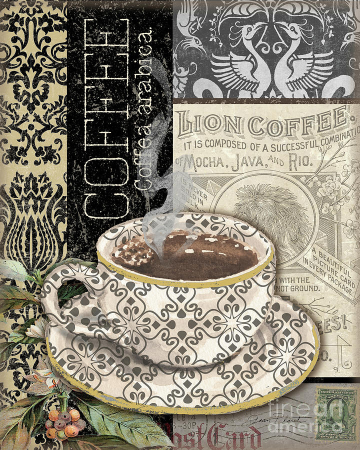 Lion Coffee B Digital Art by Jean Plout