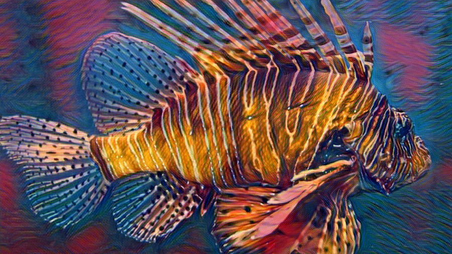 Lion Fish Digital Art By Ernest Smith - Fine Art America