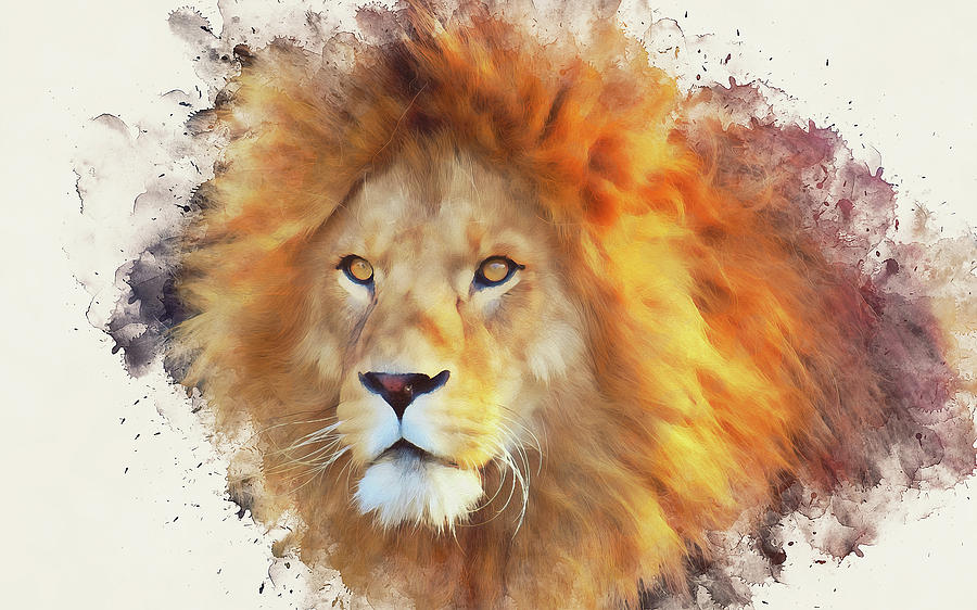 Lion King - 05 Painting by AM FineArtPrints