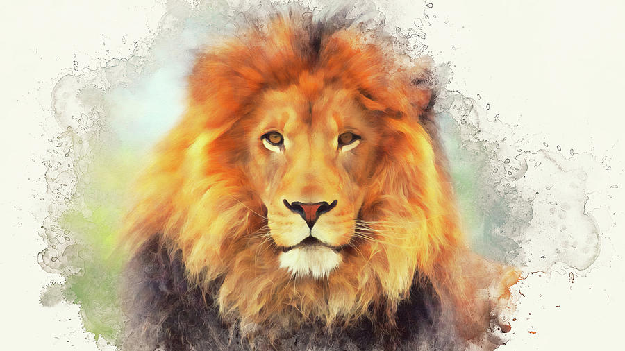 Lion King - 06 Painting by AM FineArtPrints