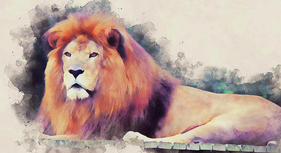 Lion King - 11 Painting by AM FineArtPrints