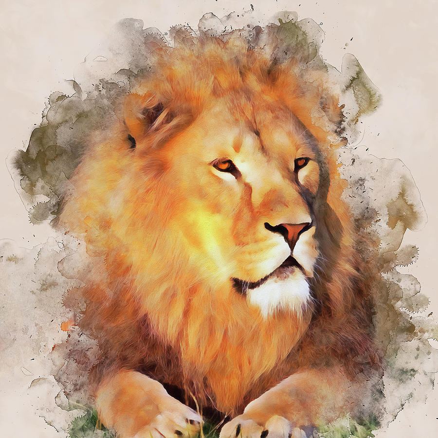 Lion King - 12 Painting by AM FineArtPrints