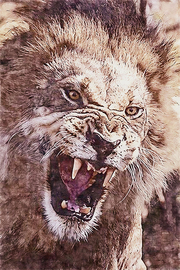 Lion King - 17 Painting by AM FineArtPrints