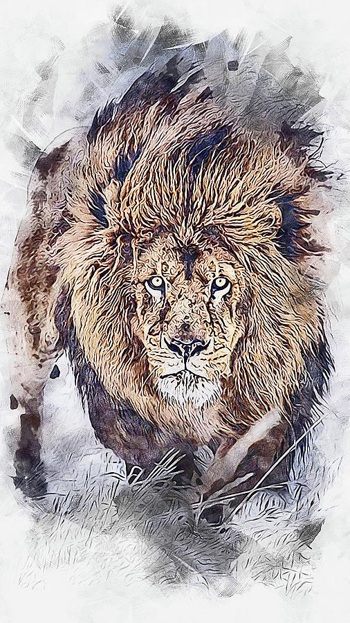 Lion King - 23 Painting by AM FineArtPrints