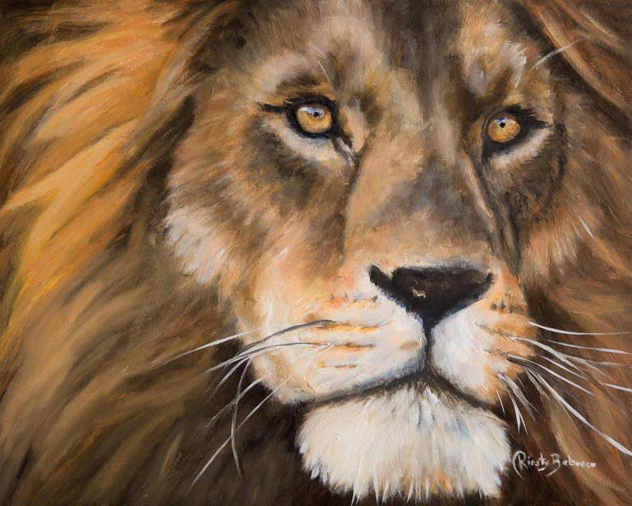 Lion Painting by Kirsty Rebecca