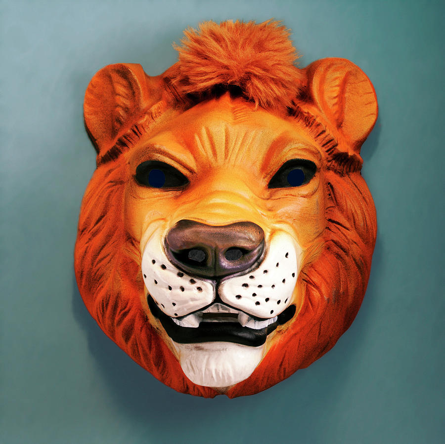Halloween Drawing - Lion Mask by CSA Images