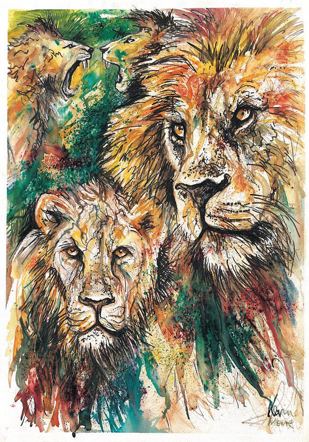 Lion of Judah Painting by Kevin Derek Moore