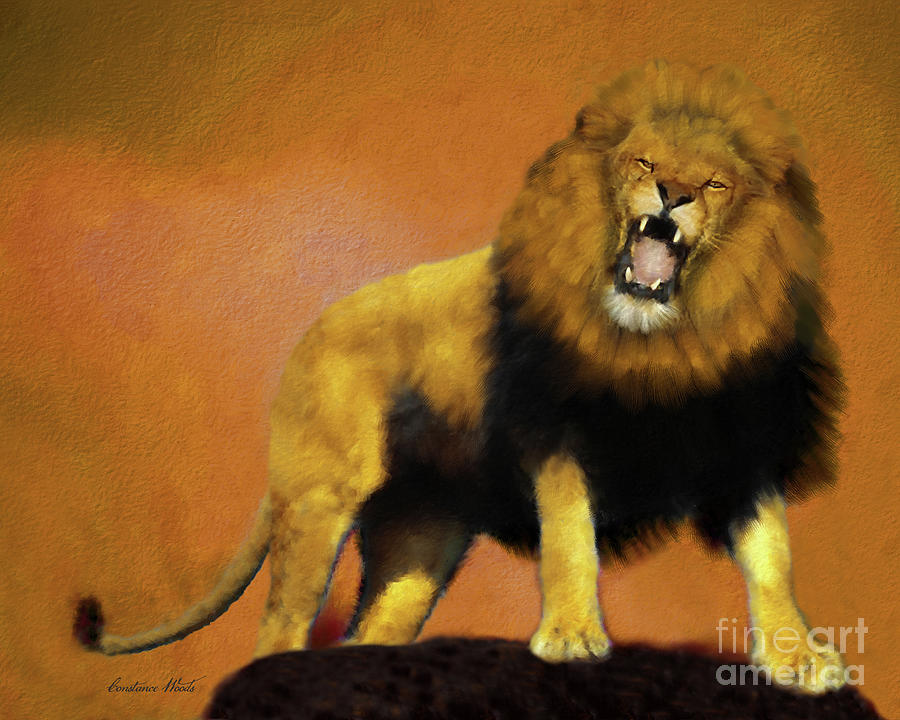Lion of Judah Roar Digital Art by Constance Woods