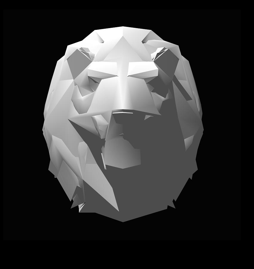 Lion Digital Art by Robert Bissett