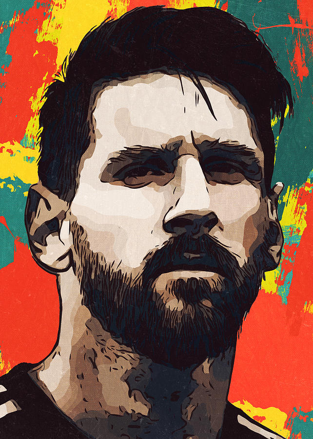 Lionel Messi Artwork Painting by Taoteching Art