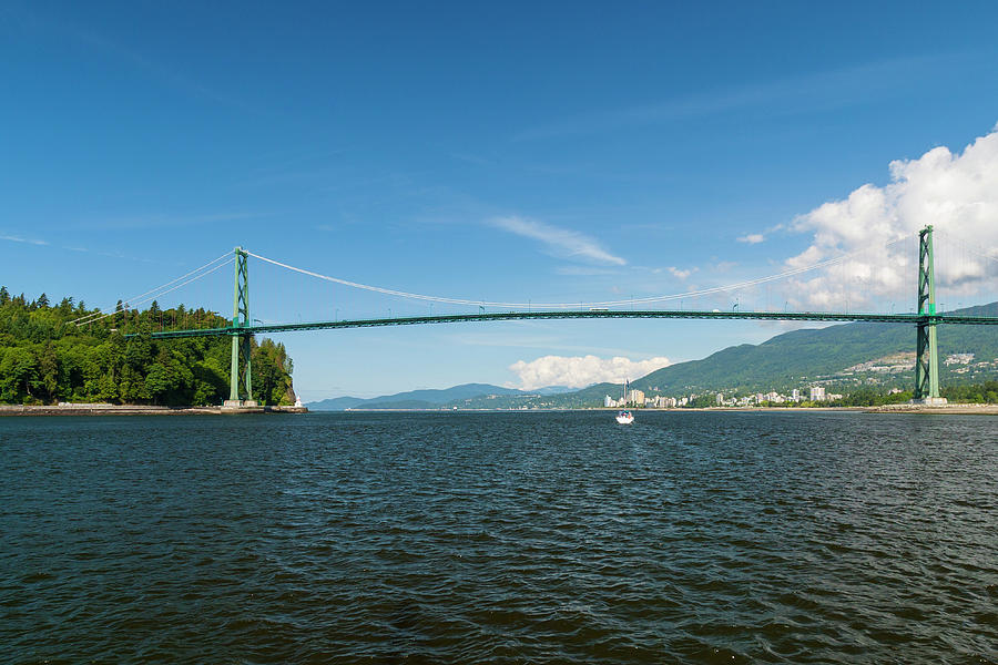 Nature Photograph - Lions Gate Bridge, Vancouver, Canada by Stuart Dee