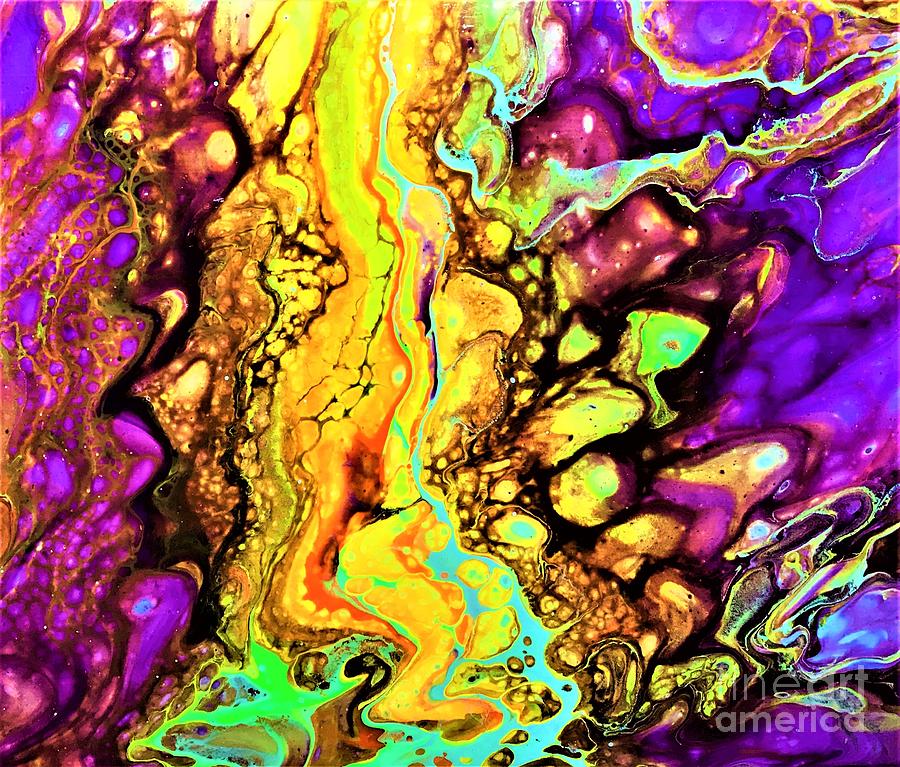 Liquid  Painting by Allison Constantino