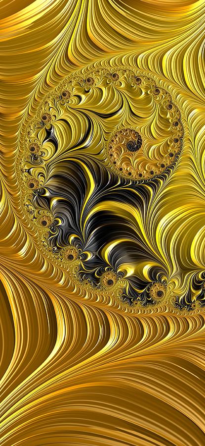 Liquid Golden Spiral Fractal Photograph by Mo Barton