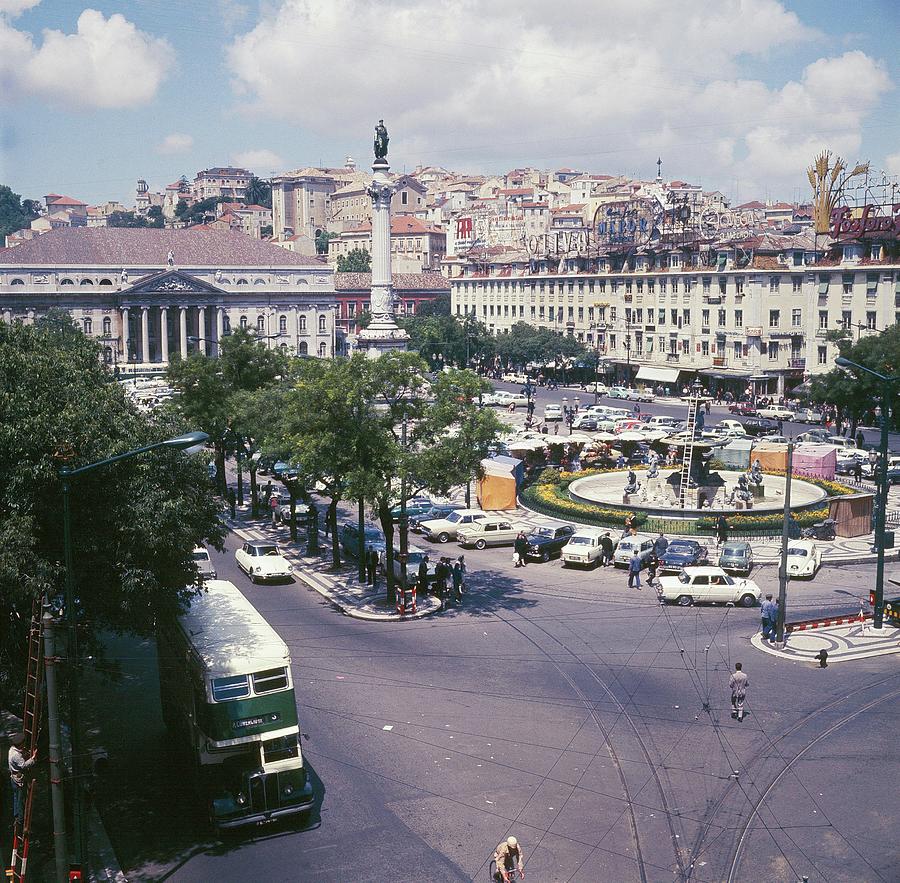 Lisbon Square In 1967 Photograph by Keystone-france