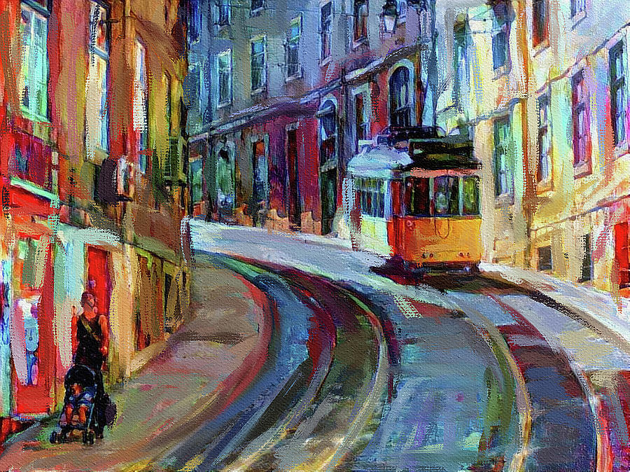 Lisbon Digital Art - Lisbon Tram 6 by Yury Malkov Lisbon Digital Art - Lisbon Tram 6 by Yury Malkov