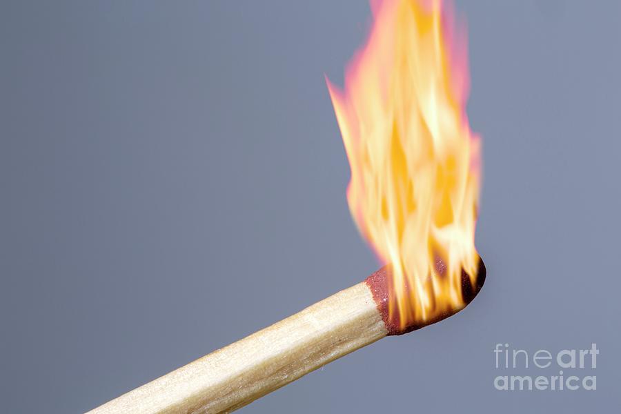 Lit Match Photograph by Victor De Schwanberg/science Photo Library