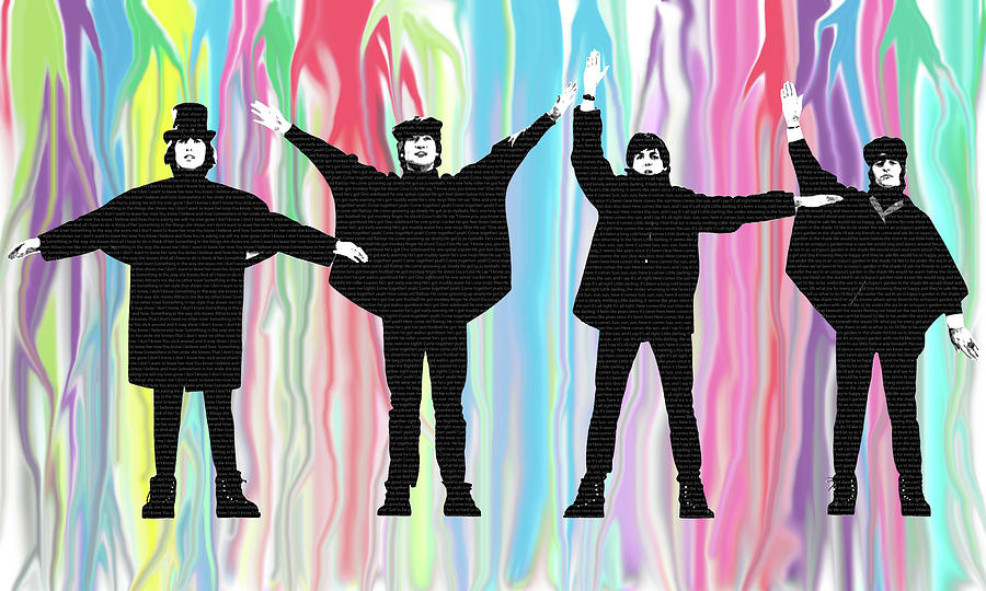 Literally The Beatles Help Digital Art By Gary Hogben