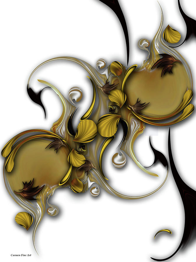 Flower Still Life Digital Art - Evanescent Romance by Carmen Fine Art Flower Still Life Digital Art - Evanescent Romance by Carmen Fine Art