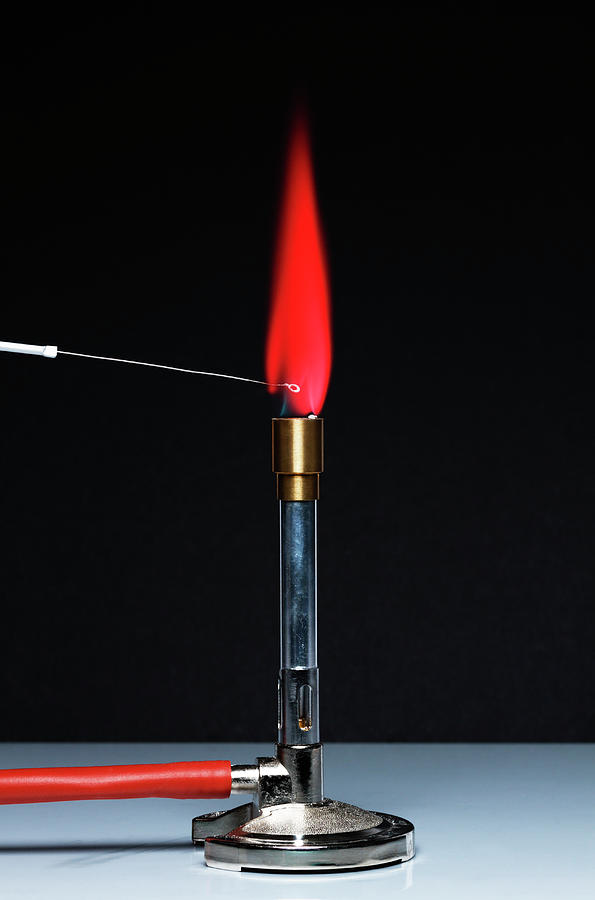 Lithium Flame Test Photograph by GIPhotoStock Images