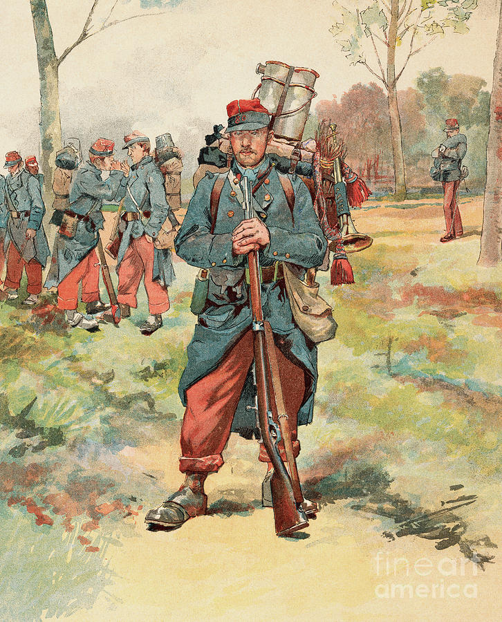 Lithograph Depicting A French Soldier Photograph by Bettmann