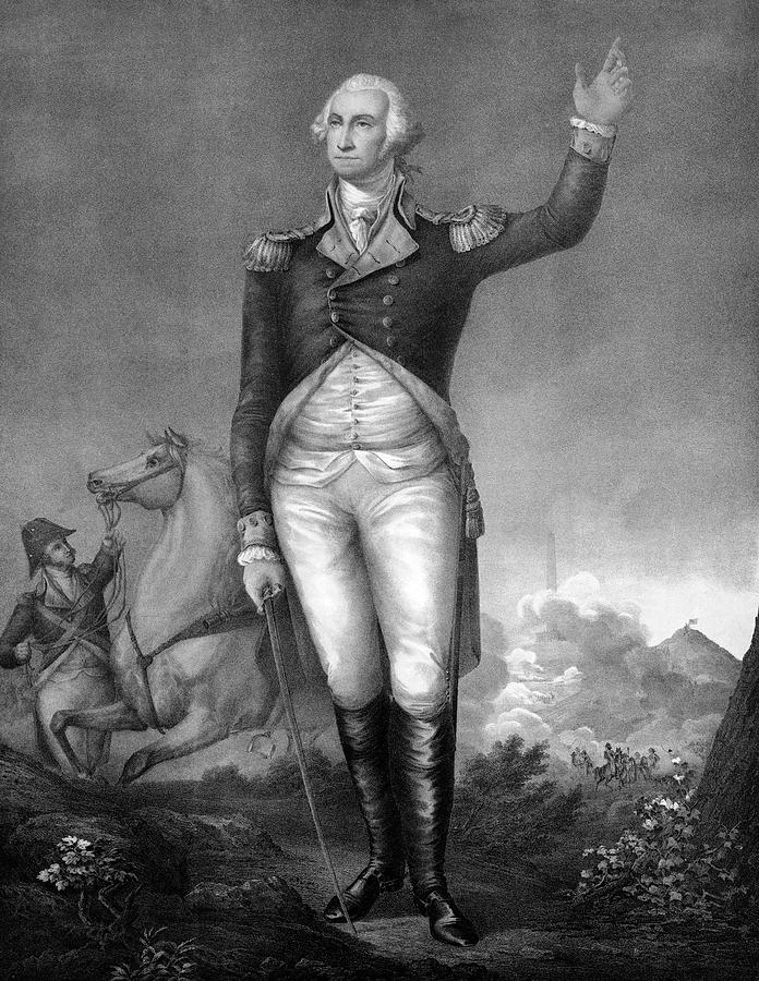 Lithograph Of George Washington Photograph by John Parrot - Pixels