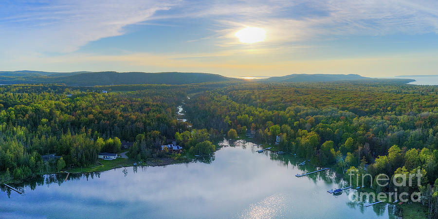 Litte Traverse Lake Aerial Photograph