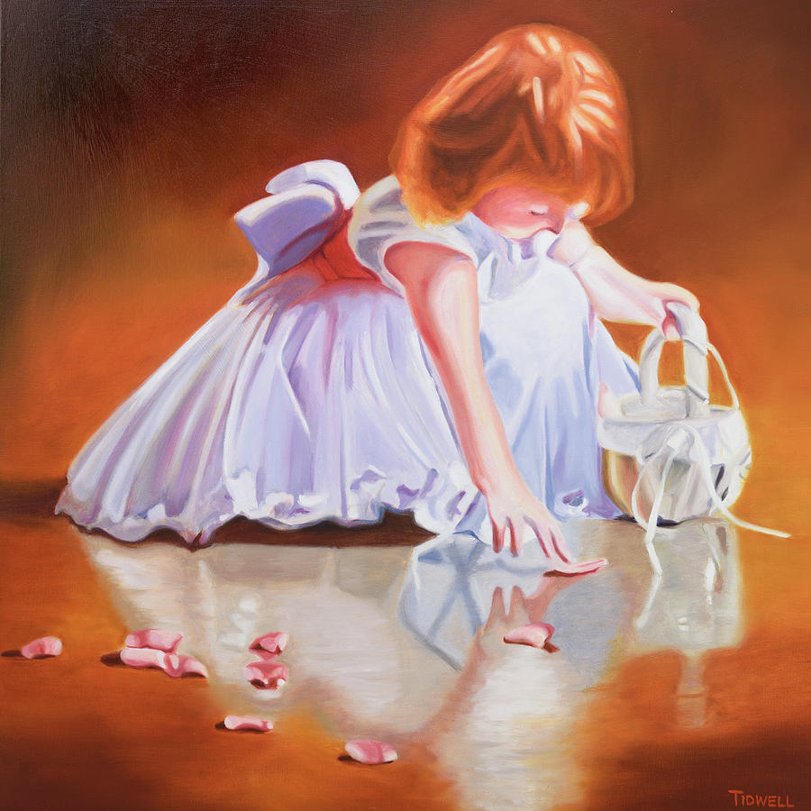 Little Angel Painting by Deborah Tidwell Artist