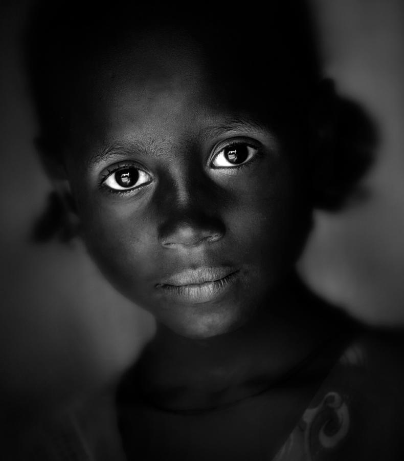 Black And White Photograph - Little Angel by Marc Apers