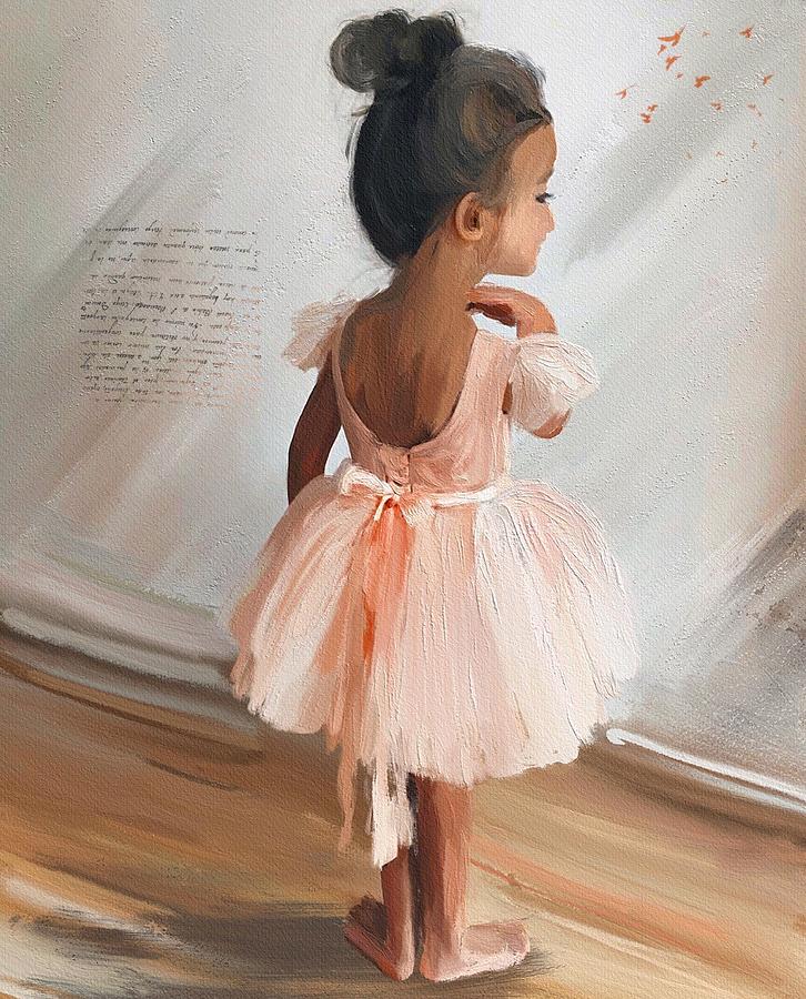 Little ballerina 2 Digital Art by Tanya Gordeeva