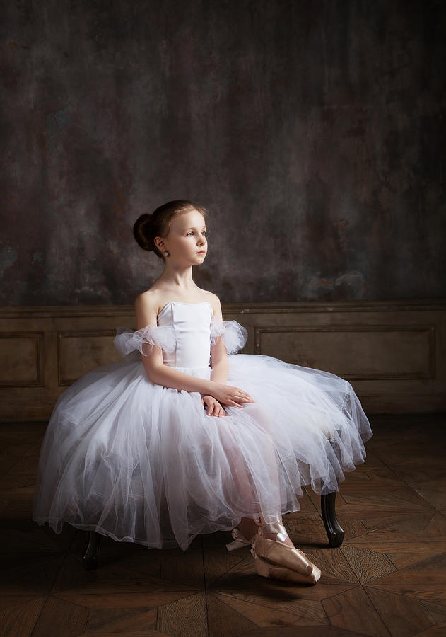 Portrait Photograph - Little Ballerina* by Alina Lankina