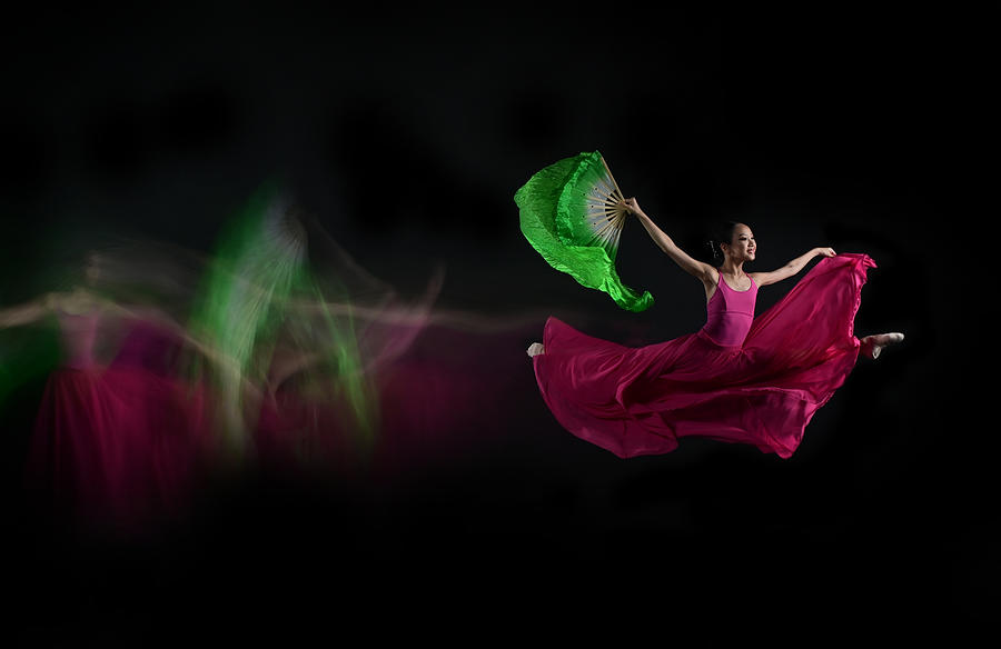 Little Ballerina With Green Handfan Photograph by Rawisyah Aditya ...