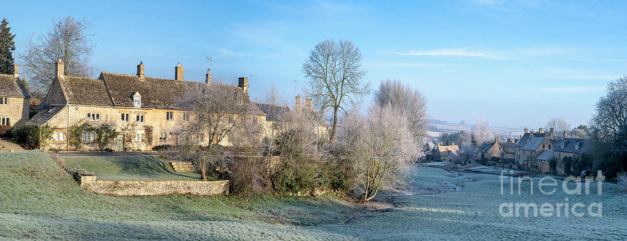 Little Barrington in Winter Panoramic Photograph by Tim Gainey