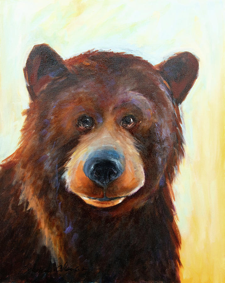 Little Bear Painting by Sandra Charlebois