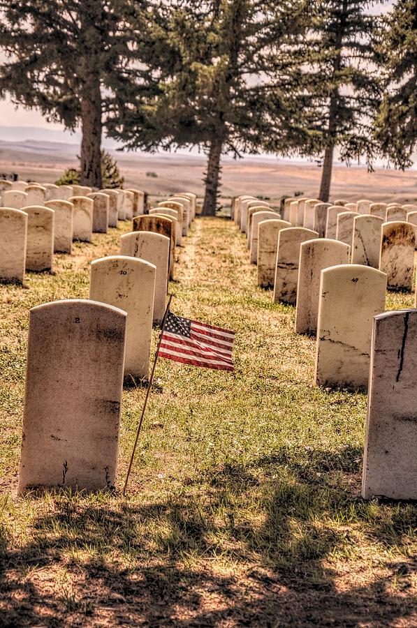 Little Bighorn Battlefield Veteran Cemetery  Photograph by Chance Kafka