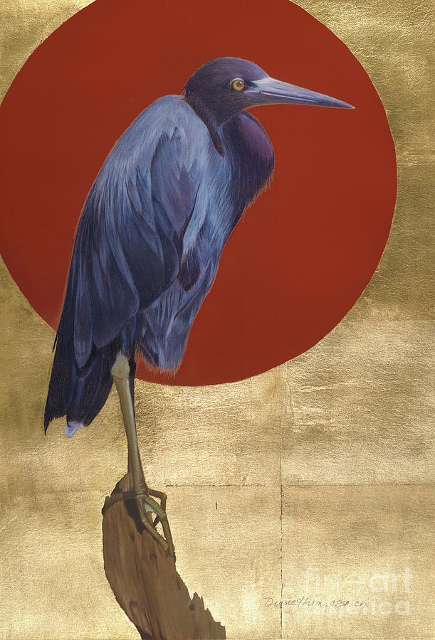 Painting Painting - Little Blue by Diane Harm Painting Painting - Little Blue by Diane Harm